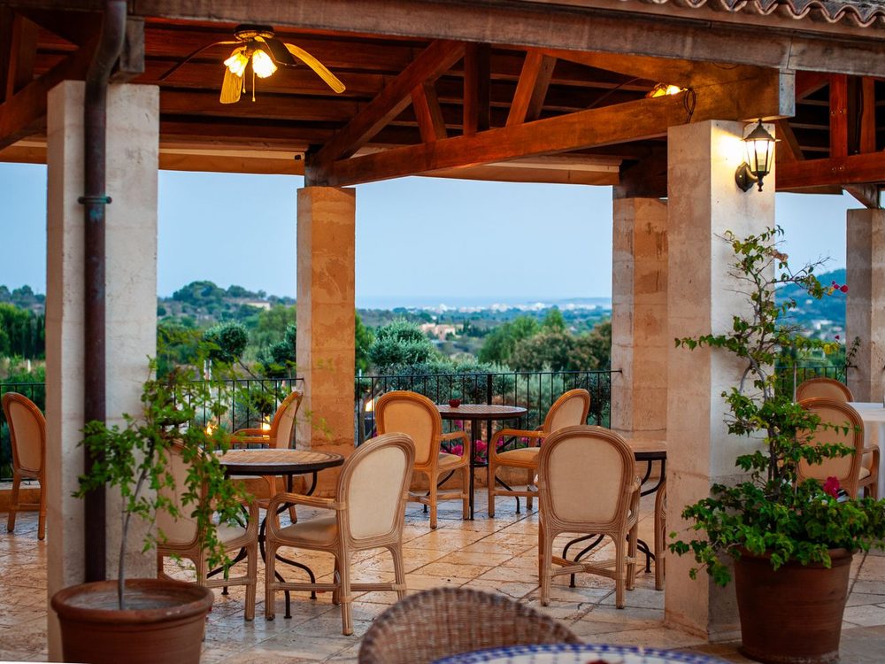 The terrace