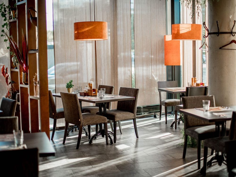 The dining room